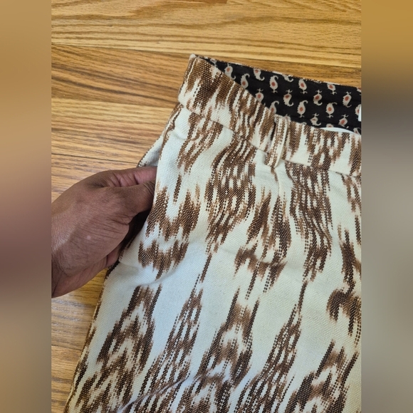 Alix of Bobemia Ezra Feather Ikat 100% Cotton Boho Chic Pant(M) - Picture 9 of 13
